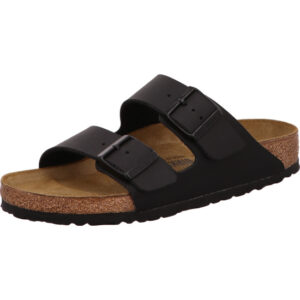Birkenstock Arizona zwei Schnallen schwarz Birkoflor