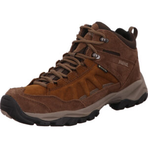 Meindl Nebraska Lady Mid Damen hoher Wanderschuh Faube braun Material Leder