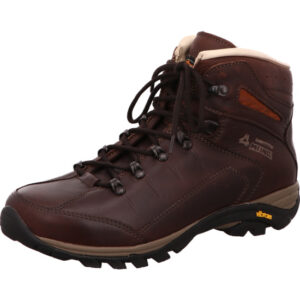 Meindl Bergamo Identity hoher herren Wanderschuh mit nachhaltigem braunen Glattleder