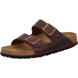 Birkenstock Arizona zwei Schnallen altbraun leder