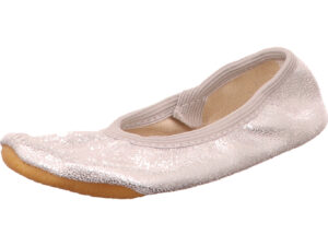 Beck Gymnastikschuh silber mit gum Sohle