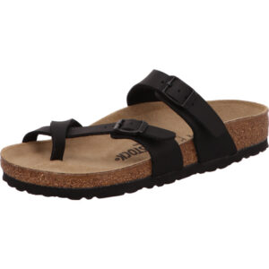 Birkenstock Mayari Pantolette schwarz Birkoflor