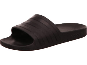 Adidas Adilette schwarz mit schwarzen Streifen