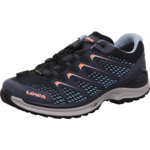 Lowa Maddox GTX Damenschuh tief blau kombi mit dunkler Sohle mit gore-tex