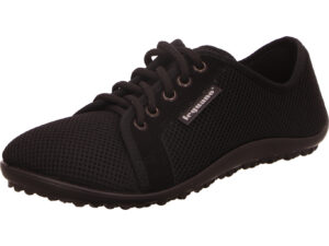 Leguano Halbschuh aktiv lava schwarz stoff mit dünner Leguano Sohle