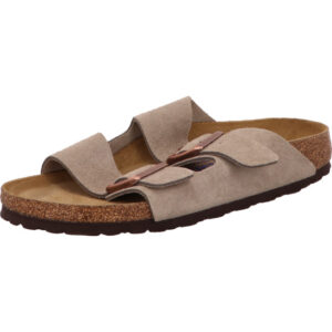 Birkenstock Arizona zwei Dornschnallen taupe leder