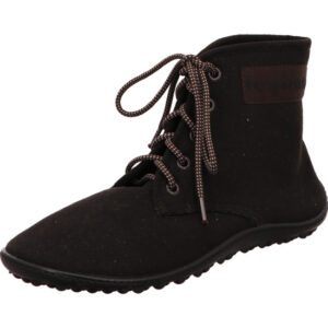 Leguano hoher Schuh chester schwarz leder mit dünner Leguano Sohle