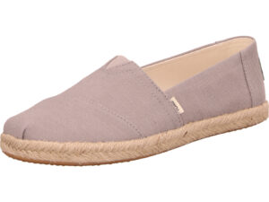 Toms slip in grau rosa mit brauner Sohle