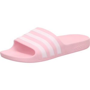 Adidas Adilette rose mit weißen Streifen
