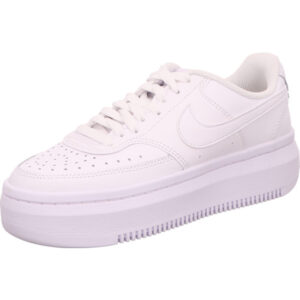 Nike Trendschuh Court Vision weiß mit Plateau