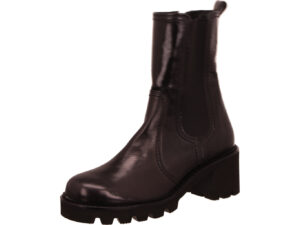 Paul Green Damen Stiefelette schwarz Glattleder mit blockabsatz