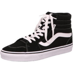 Vans Filmore Hi hoher Schuh mit robuster Sohle schwarz mit weißem Vans Streifen