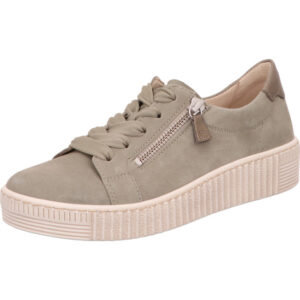 Gabor Halbschuh Damen beige mit weißer Sohle