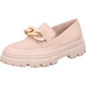 Paul Green sportlicher Damenslipper beige mit Applikationen vorne