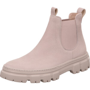Paul Green Damen Stiefelette chelsea beige mit rubuster sohle