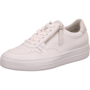 Paul Green Damen Sneaker weiß mit seitlichem Reißverschluß