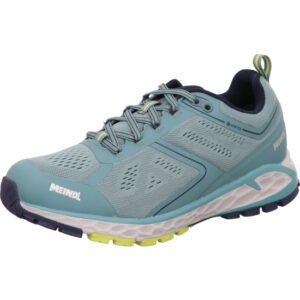 Meindl Wanderhalbschuh Damen Power Walker Lady GTX mit Goretex türkis mit weißer Sohle