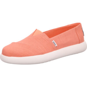 Toms slip in orange mit weißer Sohle