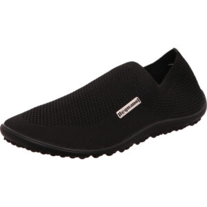 Leguano scio black slipper stoff mit dünner Leguano Sohle
