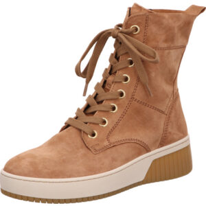 Gabor Stiefelette Damen sand mit weißer Sohle