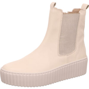 Gabor Stiefelette Damen creme mit weißer Sohle