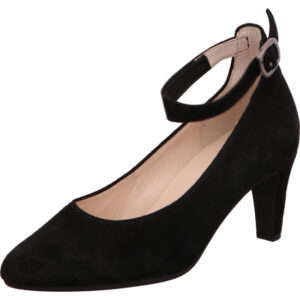 Gabor Pumps Damen mit Schnalle schwarz mit schwarzem Absatz