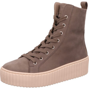 Gabor Stiefelette Damen olive mit weißer Sohle