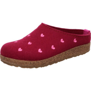 Haflinger Grizzly Cuoricini Hausschuhe hinten offen m. Warmf.