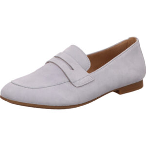 Gabor Loafer Damen hellblau mit brauner Sohle