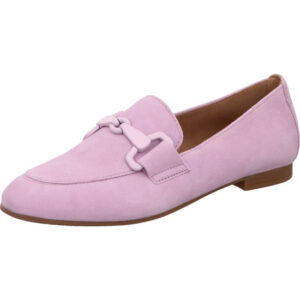 Gabor Loafer Damen lila mit brauner Sohle und Schnalle