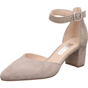 Gabor Pumps grau beige mit Schnalle und Absatz