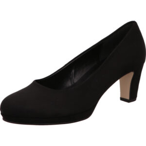 Gabor Pumps Damen schwarz mit schwarzem Absatz
