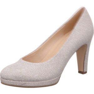 Gabor Pumps Damen silber mit silber Absatz