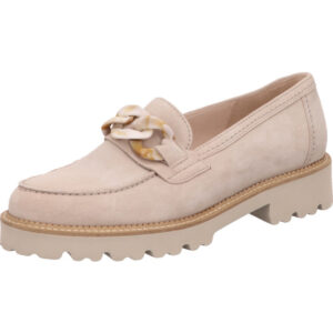 Gabor Loafer Damen beige mit beiger Sohle und Schnalle