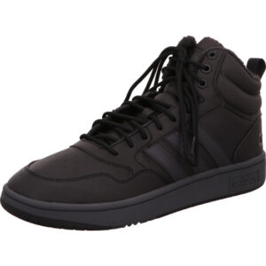 Adidas Hoops 3.0 Mid Basket Sneaker komplett schwarz