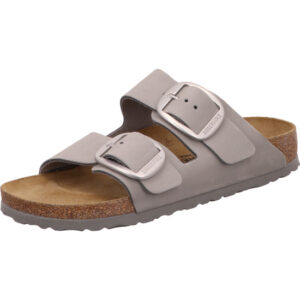 Birkenstock Arizona Big Buckle zwei große Dornchnallen grau leder
