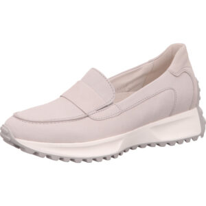 Gabor Loafer Damen grau mit weißer Sohle