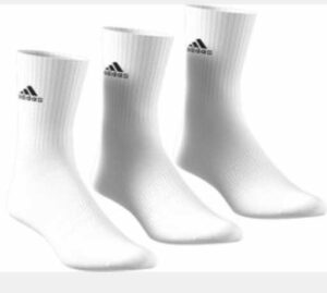 Adidas Socken weiß mit schwarzem Adidas logo