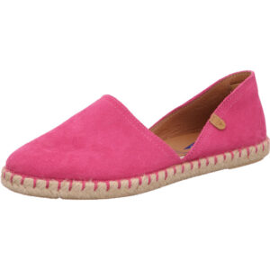 Verbenas Damen slip in Pink mit brauner Sohle