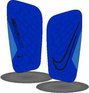 Nike Schienbeinschoner blau kombi mit schwarzem Logo