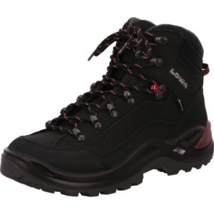Lowa Renegade GTX Damenschuh schwarz kombi mit schwarzer Sohle