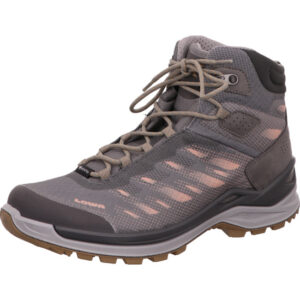 Lowa Ferrox GTX Damenschuh hoch grau kombi mit grauer Sohle mit gore-tex