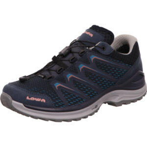 Lowa Maddox GTX Damenschuh tief blau kombi mit heller Sohle mit gore-tex