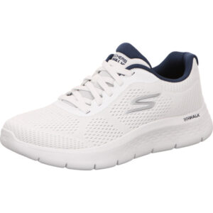 Skechers Go walk Flex Damenhalbschuh schnürer komplett weiß