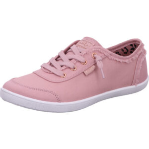 Skechers Damenhalbschuh mit Schnürung pink und heller Sohle