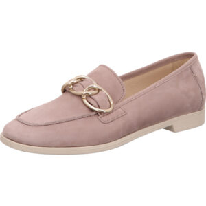 Gabor Damen Loafer rosé mit beiger Sohle und goldener Schnalle