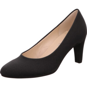 Gabor Pumps Damen schwarz mit schwarzem Absatz