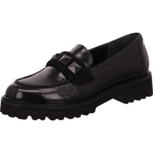 Gabor Loafer Damen schwarz mit schwarzer Sohle