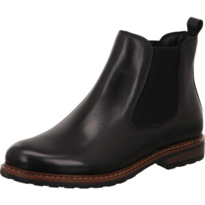 Tamaris Stiefelette Damen schwarz mit schwarzer Sohle