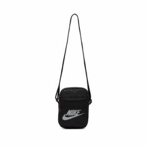 Nike kleine Umhängetasche schwarz mit weißem Logo